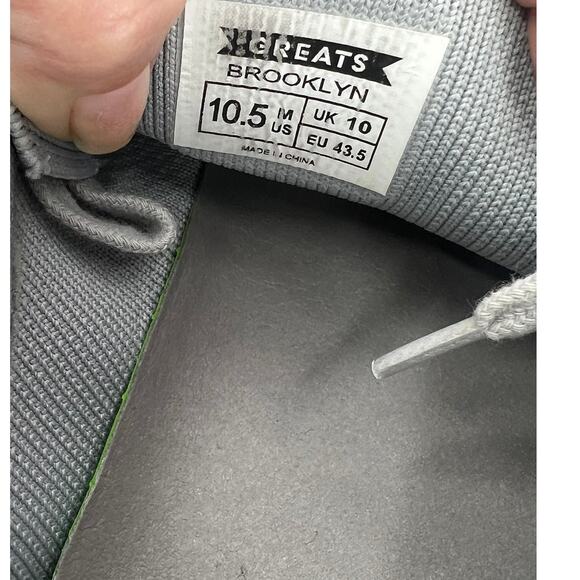 GREATS 10.5 Brooklyn the royal knit grey knit men sneakers comfort shoes casual - Picture 8 of 8